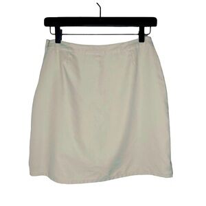 Patagonia Women's 4 Duway Skort Mini Skirt Golf Tennis Hiking Short Zip Beige